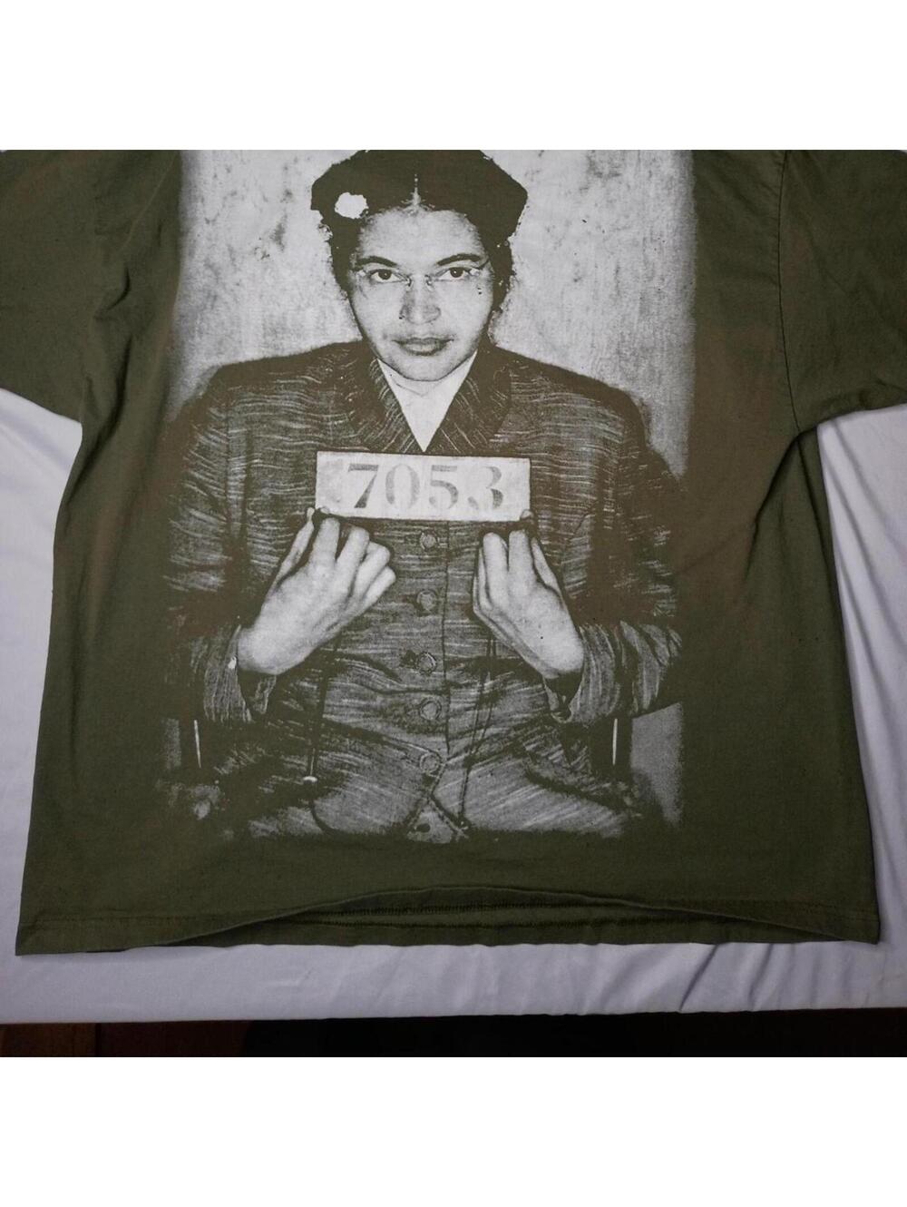 AAA Men's Green and Khaki Tshirt